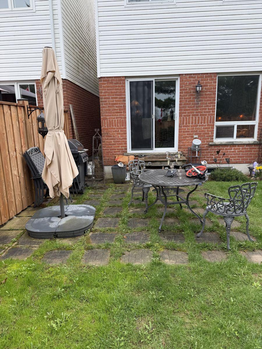 Before — Tired Patio → New Deck Build