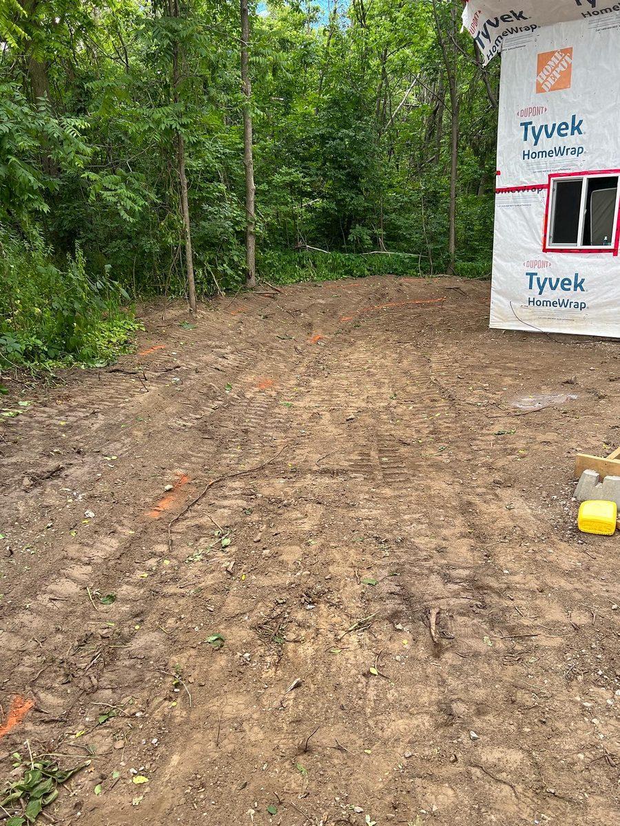 Before — New-Build Sod Installation & Drainage Bed